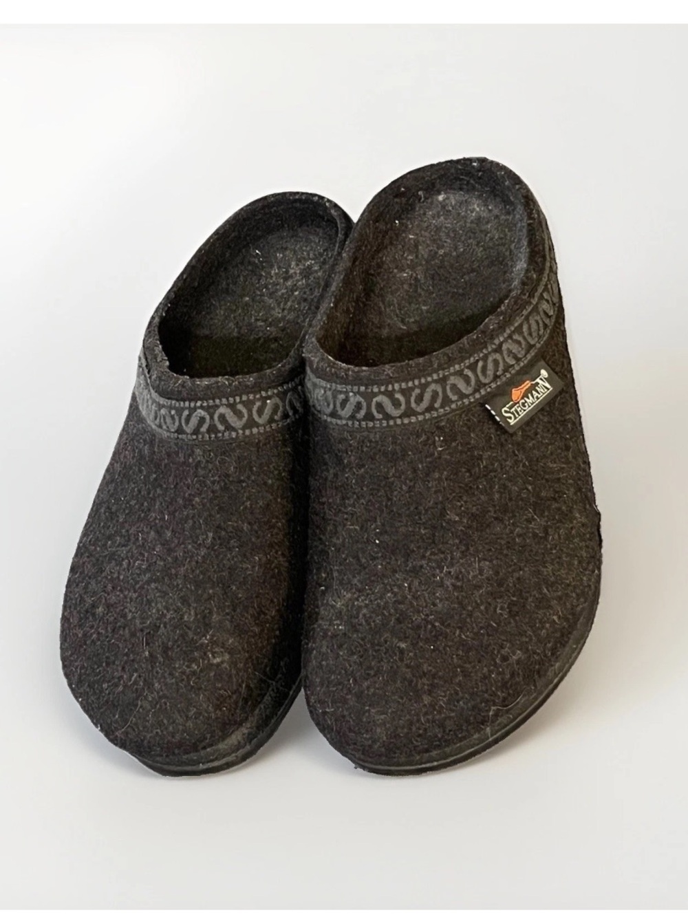 Stegmann Women's 7 M Woolflex Merino Wool Clogs Poly Sole Graphite Gray Comfort